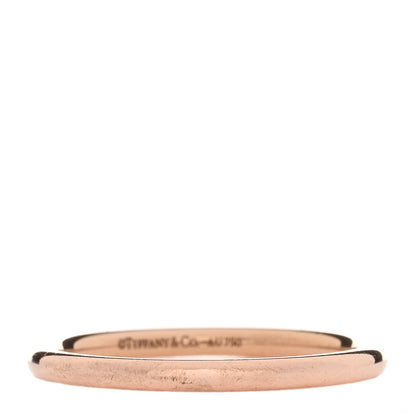 Tiffany 18K Rose Gold 2mm Classic Wedding Band Ring 50 5.5 3 of 4