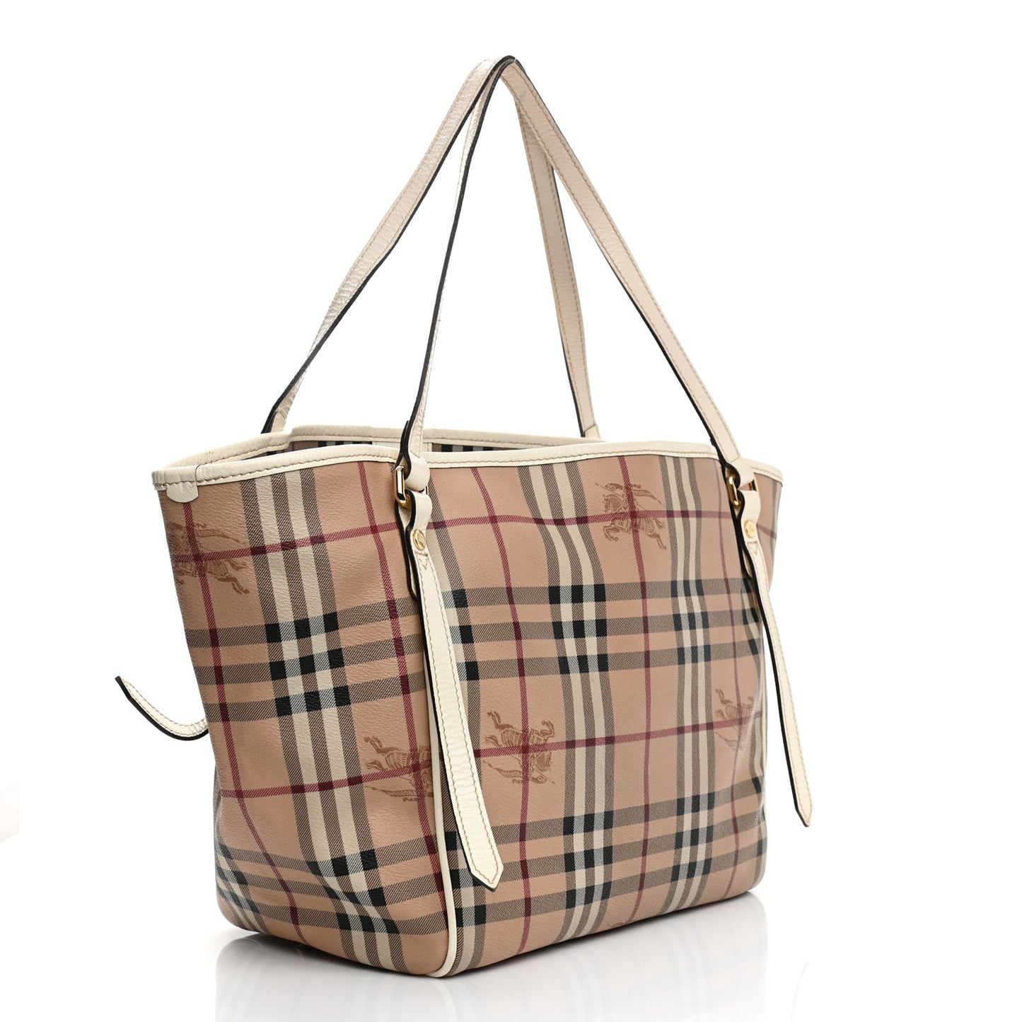 Haymarket Check Small Canterbury Tote White