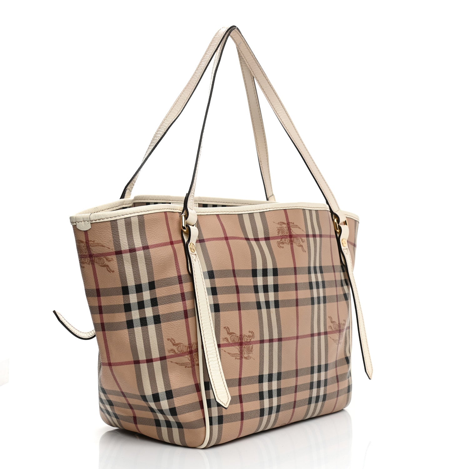 Burberry Haymarket Check Small Canterbury Tote White 2 of 18