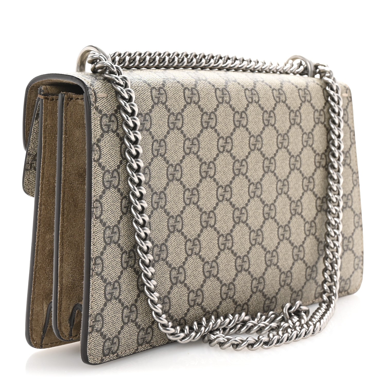 Gucci GG Supreme Monogram Small Dionysus Shoulder Bag Taupe 3 of 10