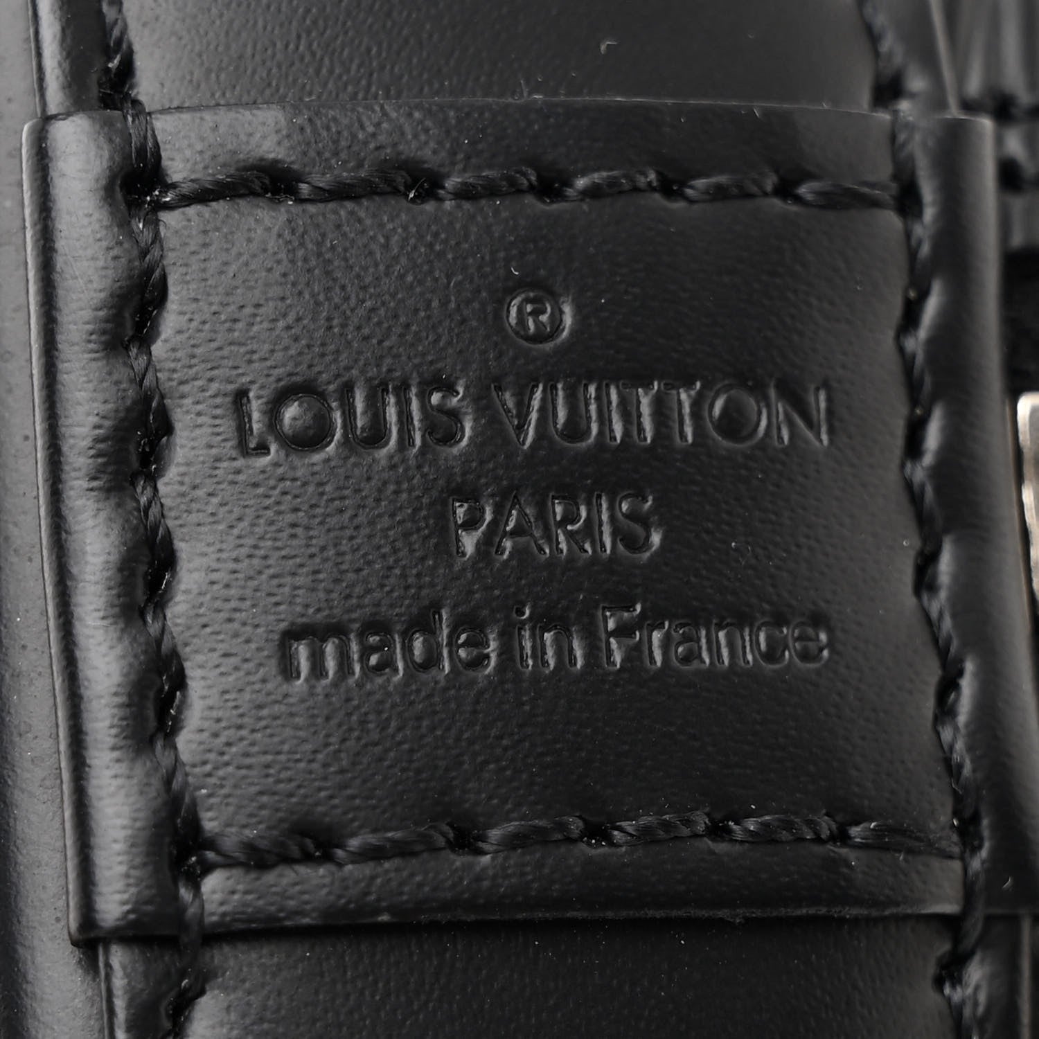 Louis Vuitton Epi Alma BB Black 6 of 10