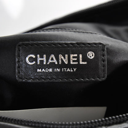 Chanel Quilted Lambskin Hidden Chain Hobo Black 9 of 11