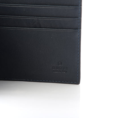 Gucci Guccissima Signature Web New Web Bi-Fold Wallet Blue 6 of 7