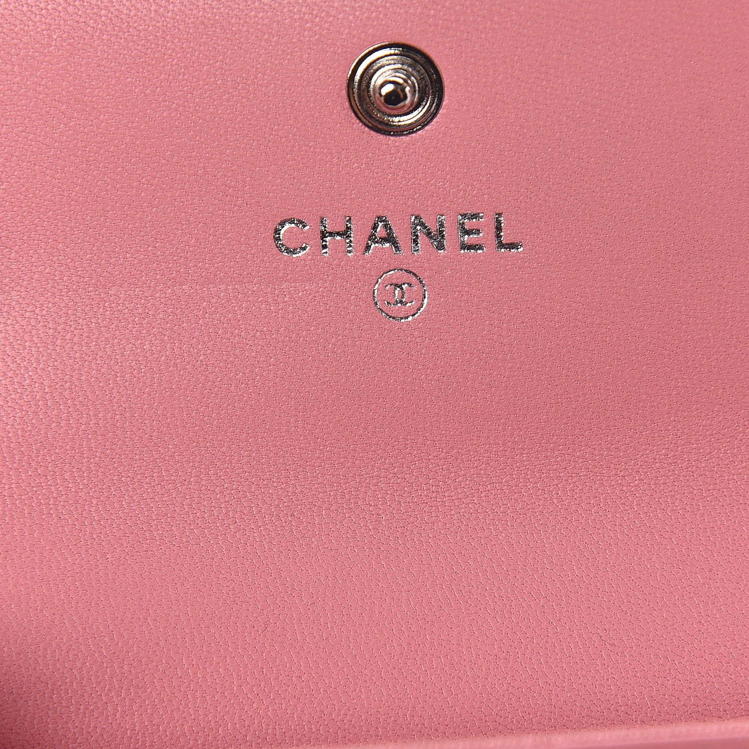 Chanel Lambskin Quilted Card Holder Pink 6 of 9