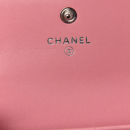 Chanel Lambskin Quilted Card Holder Pink 6 of 9