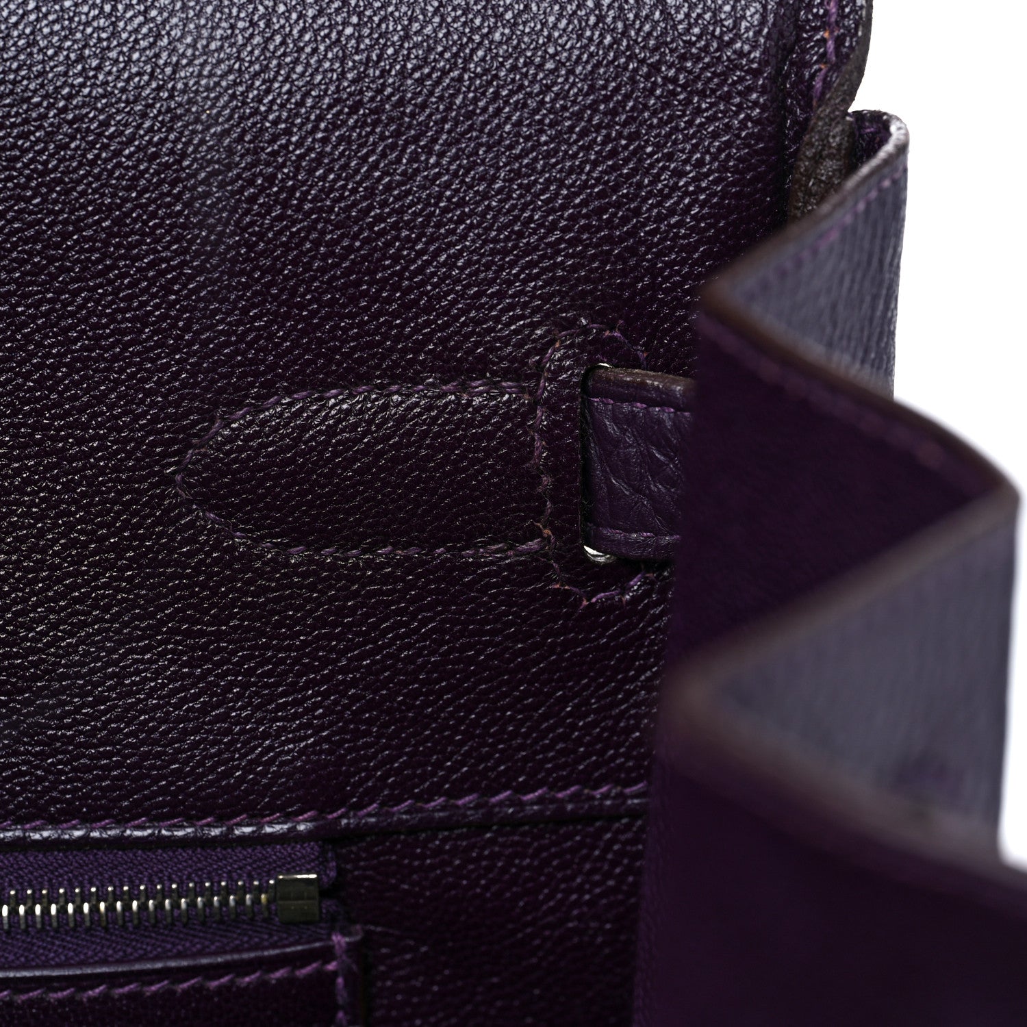 Hermes Taurillon Clemence Birkin 40 Raisin 21 of 46