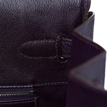 Hermes Taurillon Clemence Birkin 40 Raisin 21 of 46