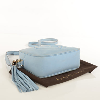 Gucci Vitello Range Small Soho Disco Bag Mineral Blue 4 of 9