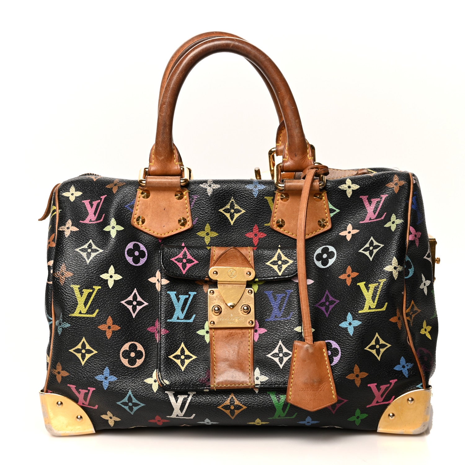 Louis Vuitton Monogram Multicolor Speedy 30 Black 1 of 15