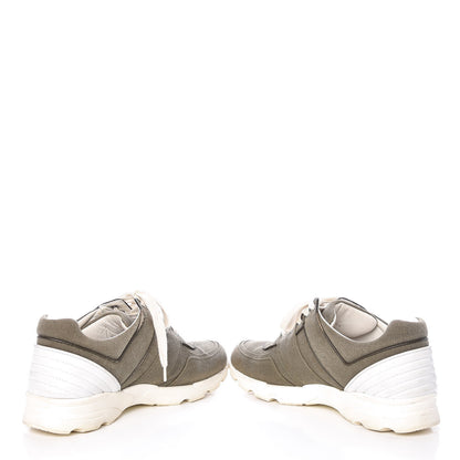 Chanel Canvas Mens Sneakers 44 Khaki 5 of 17
