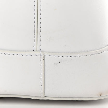 Balenciaga Smooth Calfskin 3D Logo S Ville Top Handle Bag White Screen Blue Black 15 of 20