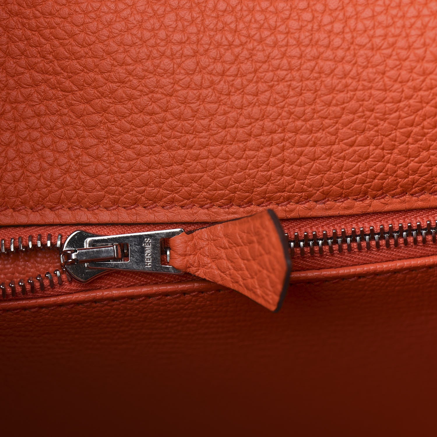 Hermes Togo Kelly Retourne 28 Orange Poppy 8 of 34