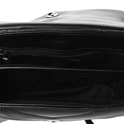 Saint Laurent Calfskin Y Quilted Monogram Toy Loulou Crossbody Bag Black 6 of 8