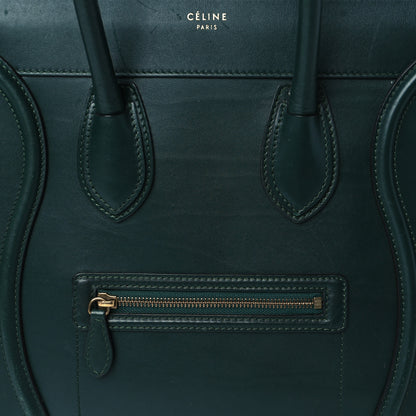 Celine Smooth Calfskin Mini Luggage Emerald 7 of 18