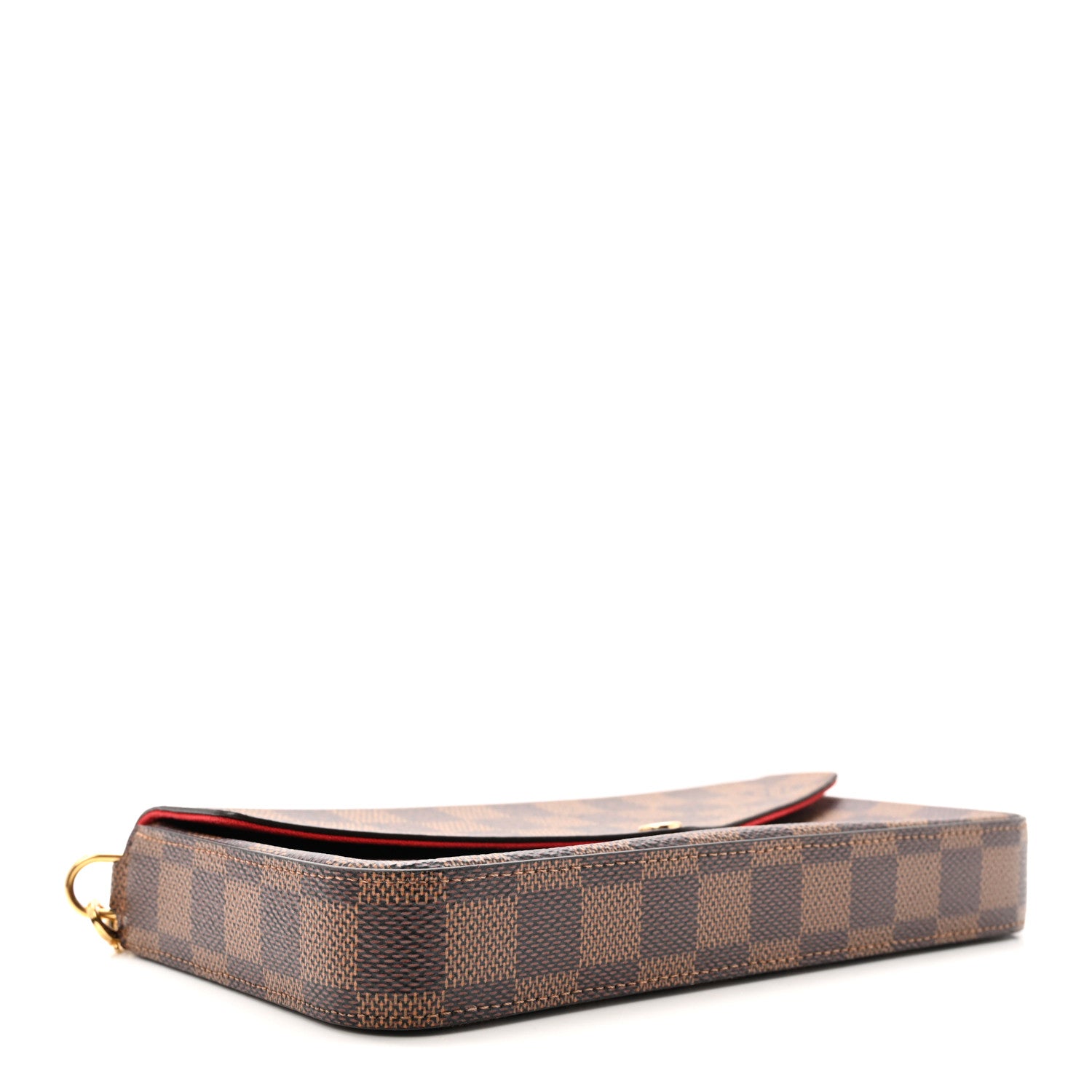 Louis Vuitton Damier Ebene Pochette Felicie Chain Wallet 5 of 11