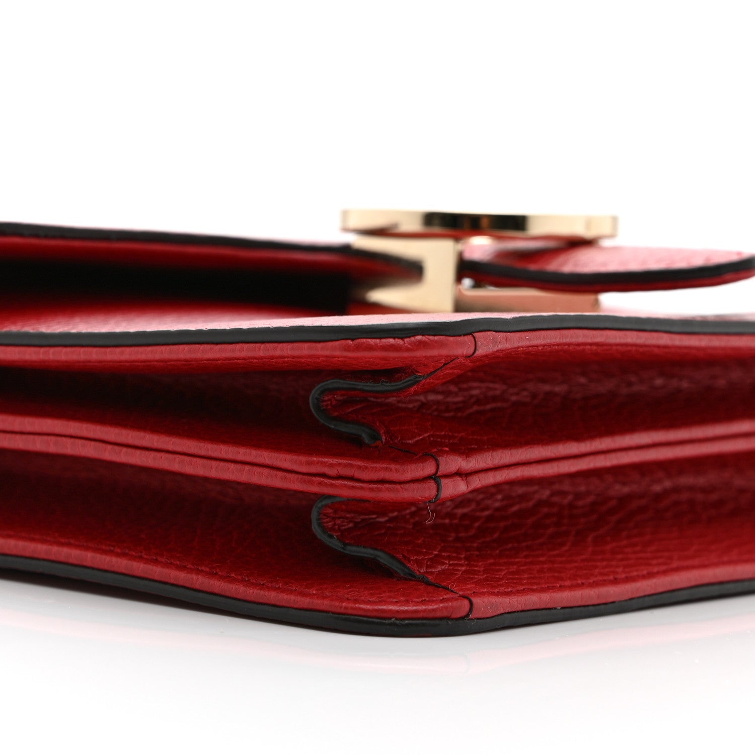 Gucci Dollar Calfskin Small Interlocking G Shoulder Bag Red 10 of 11