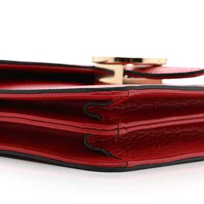 Gucci Dollar Calfskin Small Interlocking G Shoulder Bag Red 10 of 11