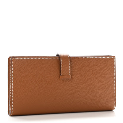 Hermes Epsom Bearn Gusset Wallet Gold 2 of 6