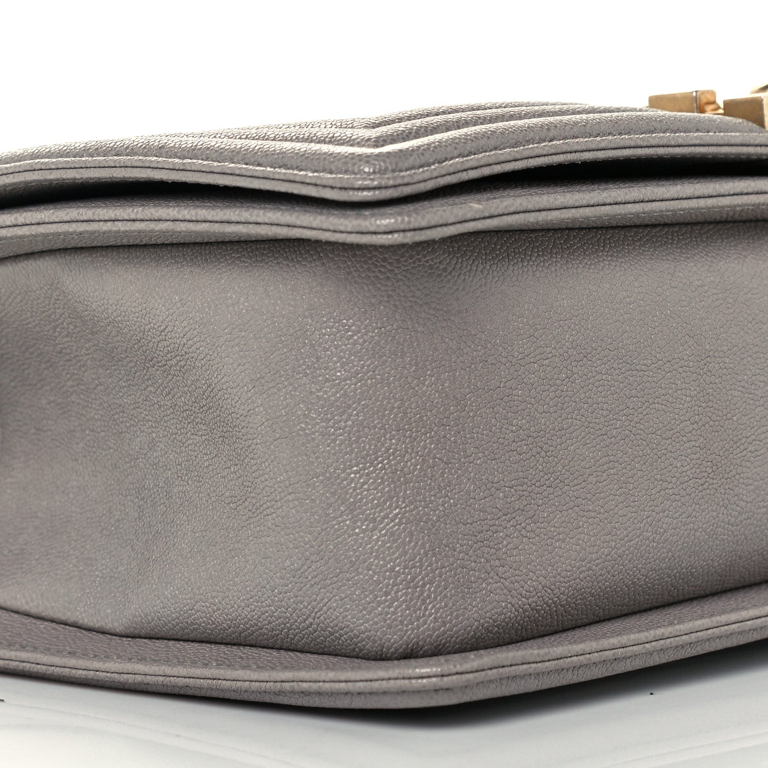 Chanel Caviar Quilted Medium Boy Flap Grey 8 of 10
