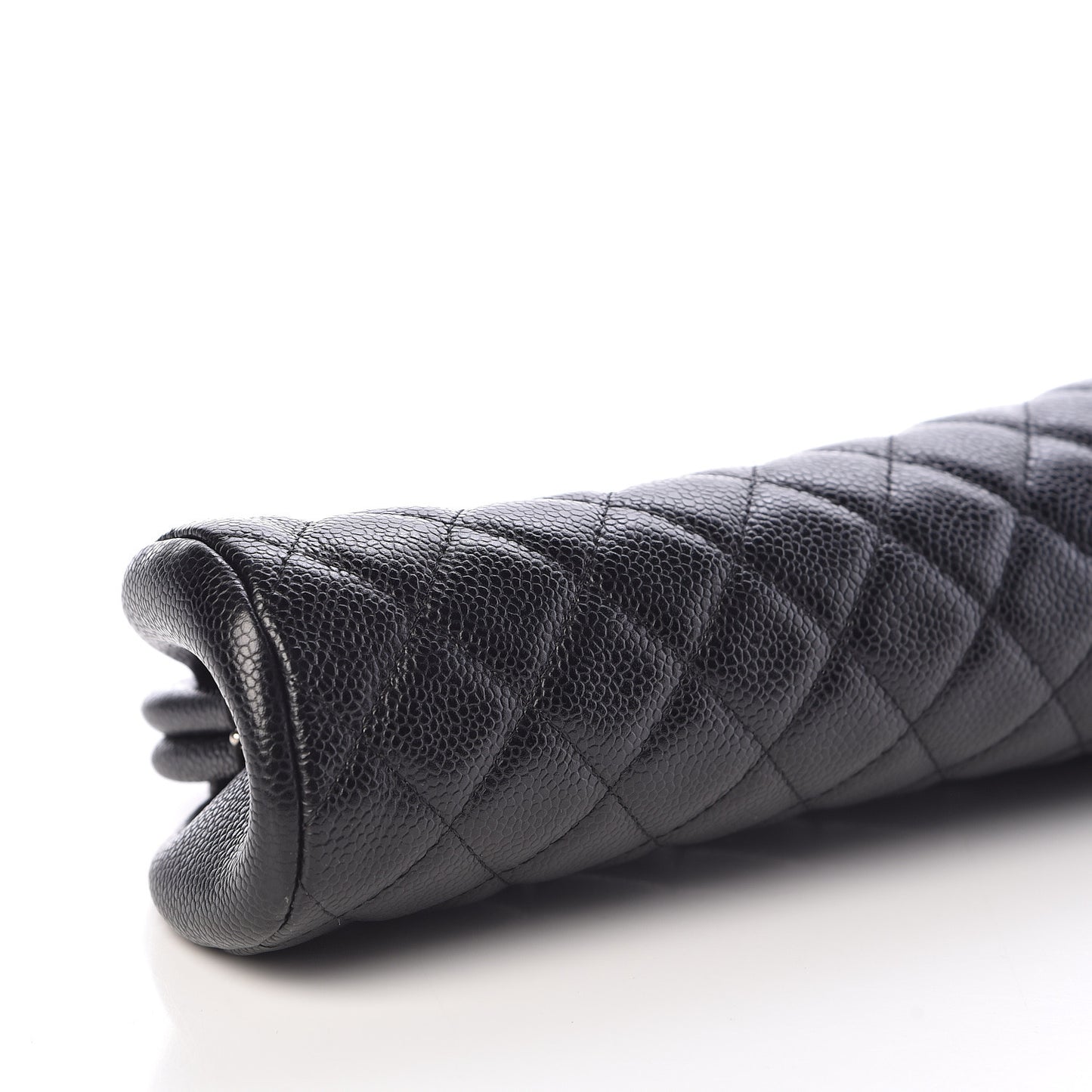 Caviar Quilted Timeless Clutch Black