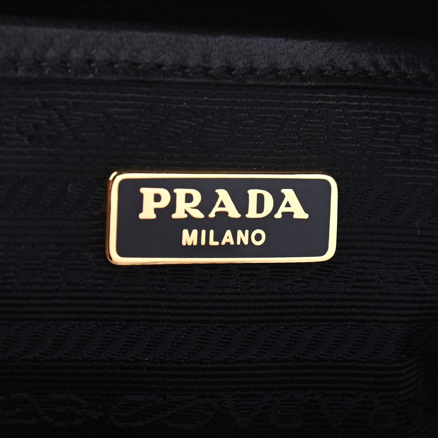 Prada Nappa Gaufre Camera Bag Black 6 of 9