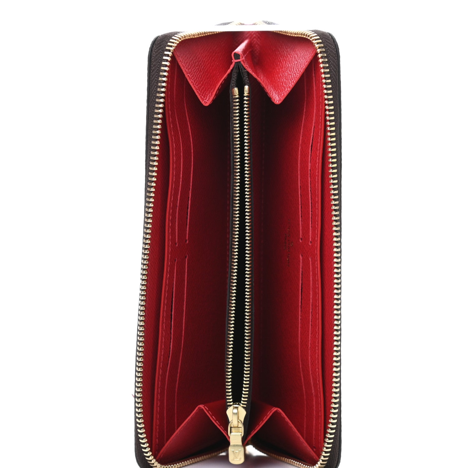 Louis Vuitton Damier Ebene Clemence Wallet Cherry 5 of 7