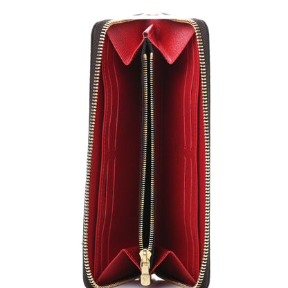 Louis Vuitton Damier Ebene Clemence Wallet Cherry 5 of 7