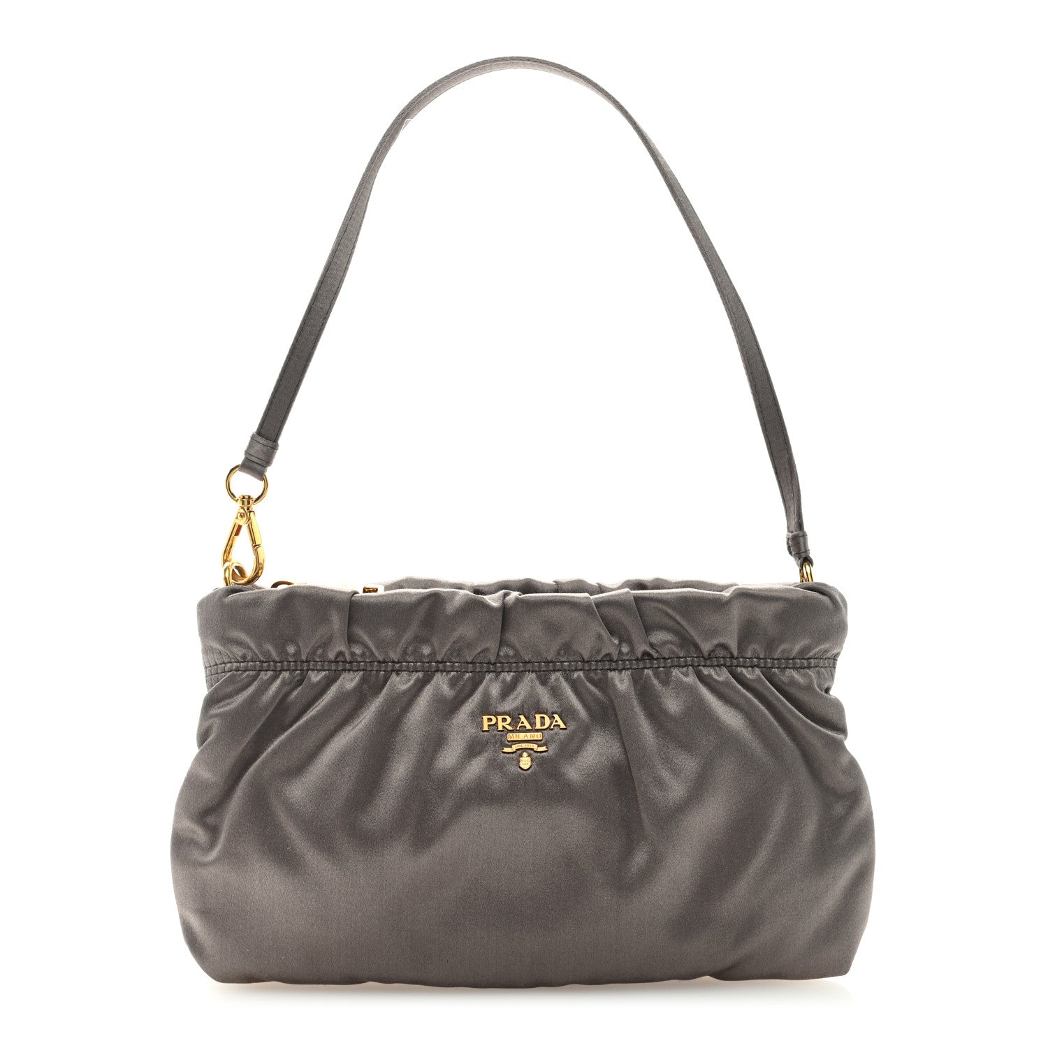 Prada Satin Raso Shoulder Bag Fumo 1 of 8