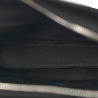 Fendi Nylon Vitello Cover Logo Embossed Mini Peekaboo I SEE U Satchel Black White 5 of 11