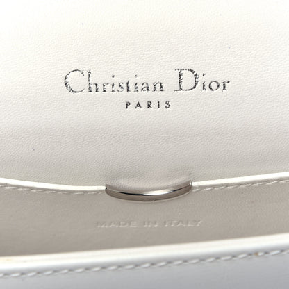 Christian Dior Calfskin Printed Medium Diorama Flap Bag White 6 of 10