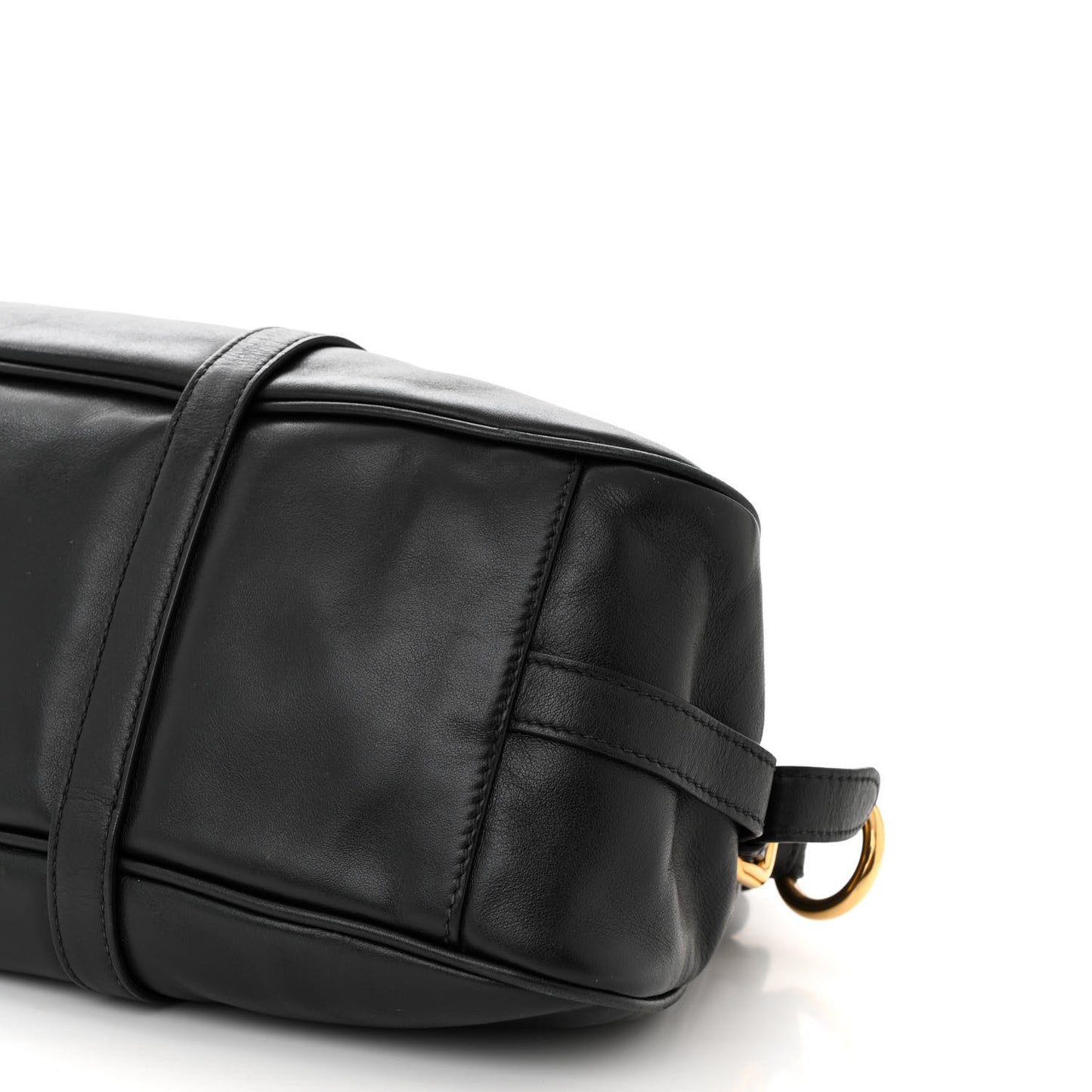 Soft Calf Shopping Satchel Black
