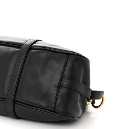 Prada Soft Calf Shopping Satchel Black 10 of 12
