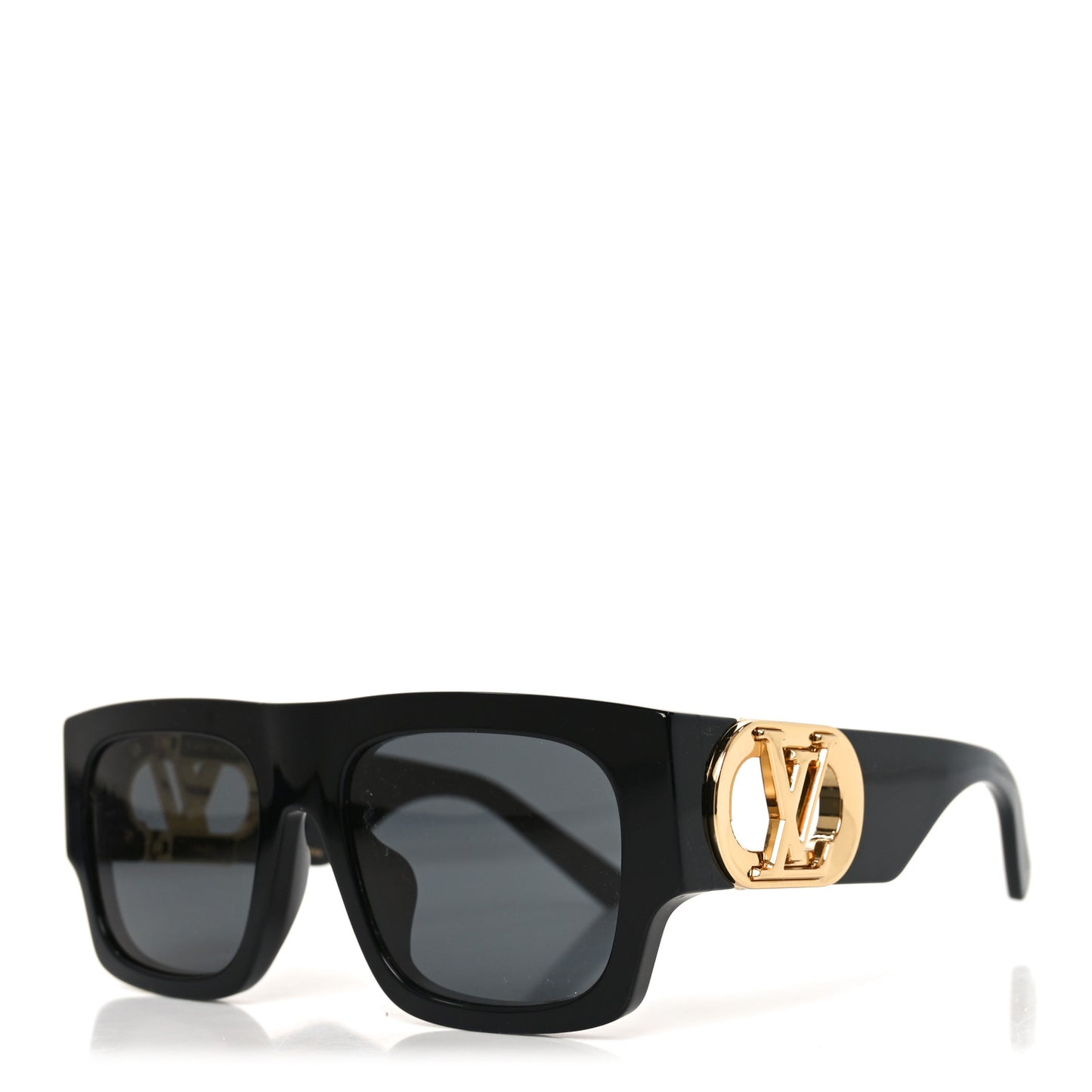 Acetate LV Link Square Sunglasses Z1478E Black