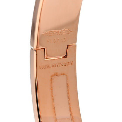 Hermes Enamel Narrow Clic Clac H Bracelet PM Marron Glace 5 of 6