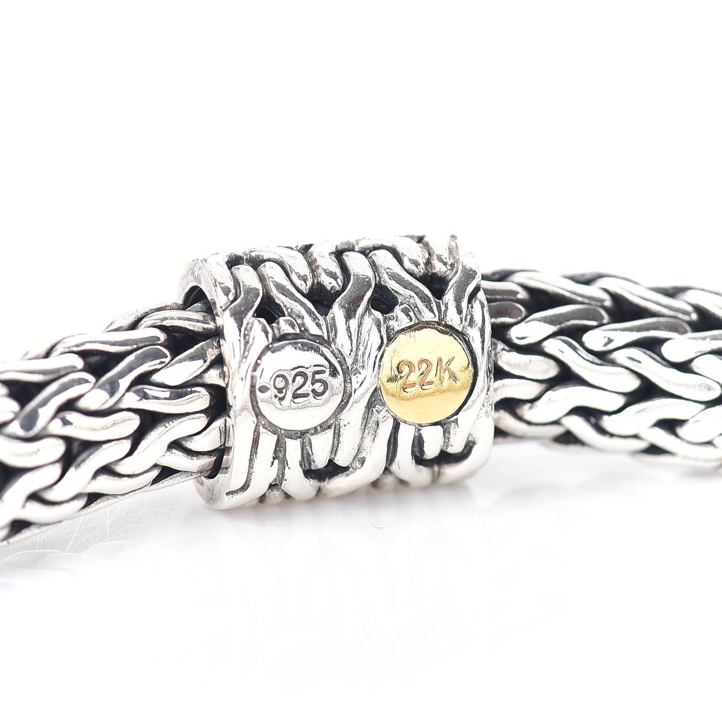 Sterling Silver 22K Yellow Gold Palu Station Bracelet