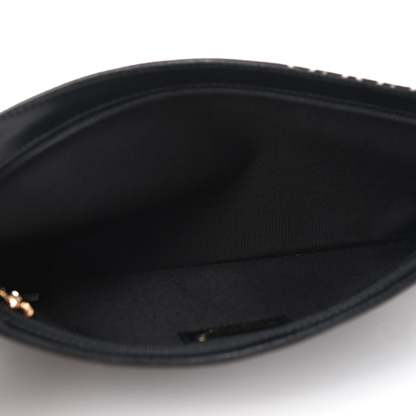 Canvas Coco ID Chain Clutch Black