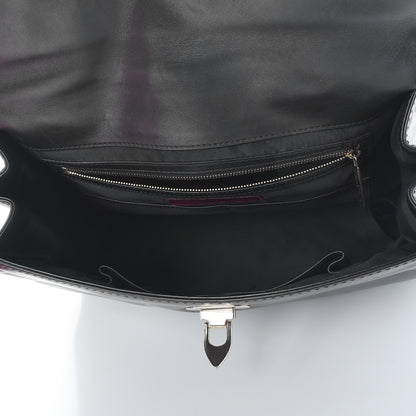 Valentino Garavani Vitello Large Rockstud Single Handle Flap Satchel Black 5 of 15