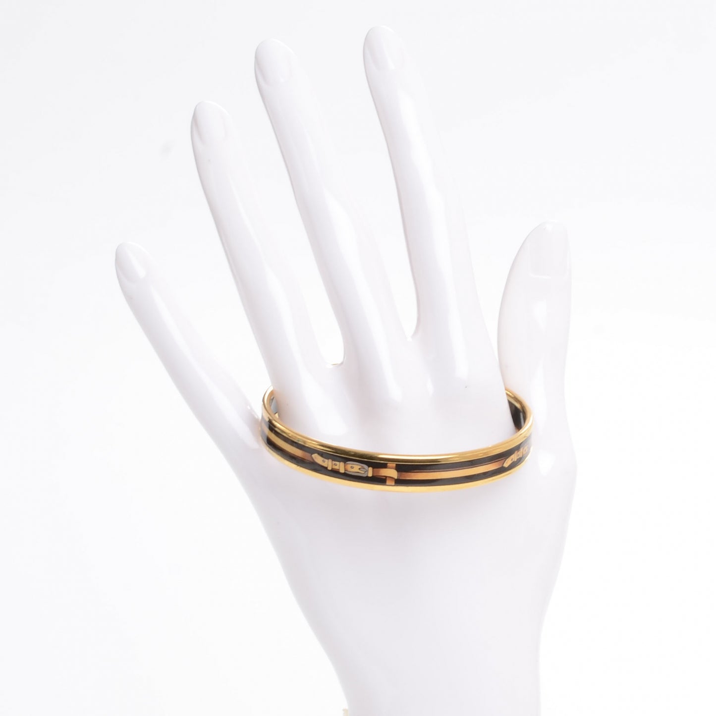 Enamel Narrow Printed Buckle Bracelet
