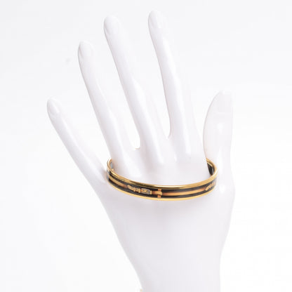 Hermes Enamel Narrow Printed Buckle Bracelet 2 of 5