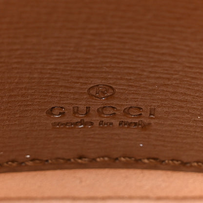 Gucci GG Supreme Monogram Azalea Calfskin Web Horsebit 1955 Wallet On Strap Beige Ebony Brown Sugar 6 of 11