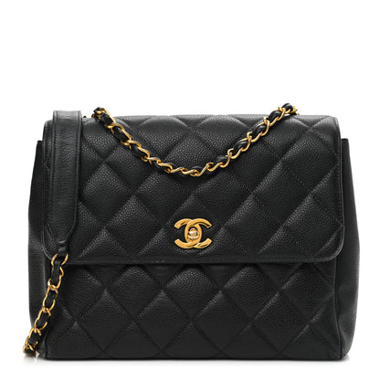 Chanel Caviar Quilted Medium Single Flap Black 1 of 13