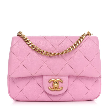 Chanel Caviar Quilted Mini Sweetheart Flap Lilac 1 of 10
