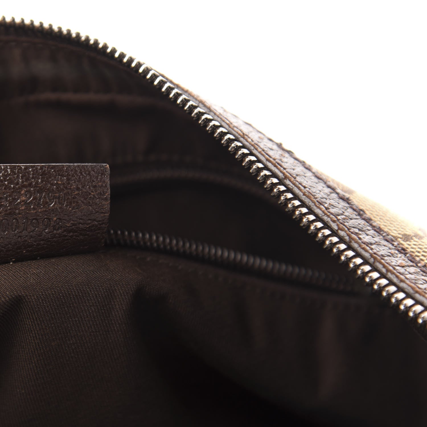 Gucci Monogram Medium Half Moon Hobo Dark Brown 7 of 11