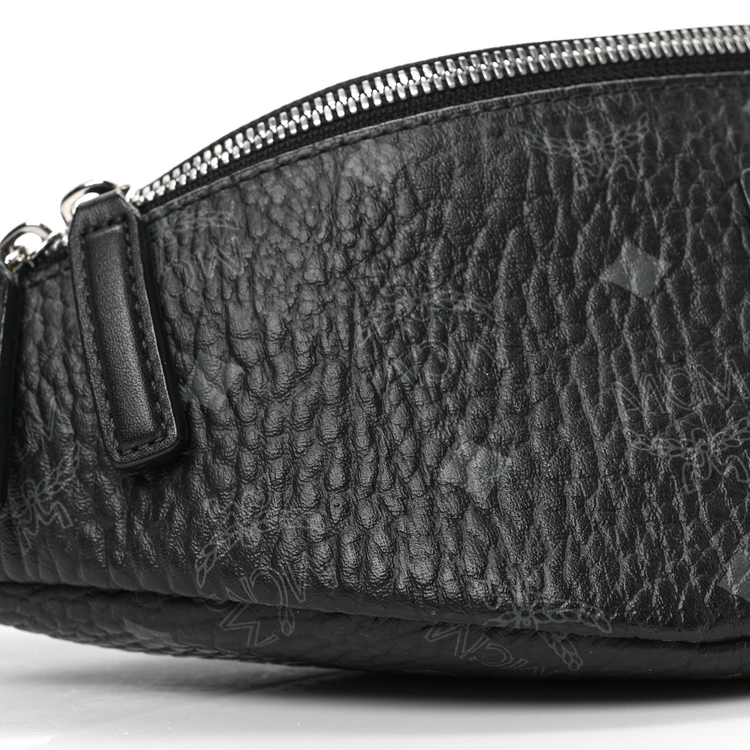 MCM Visetos Small Stark Belt Bag Black 7 of 8