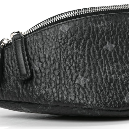 MCM Visetos Small Stark Belt Bag Black 7 of 8