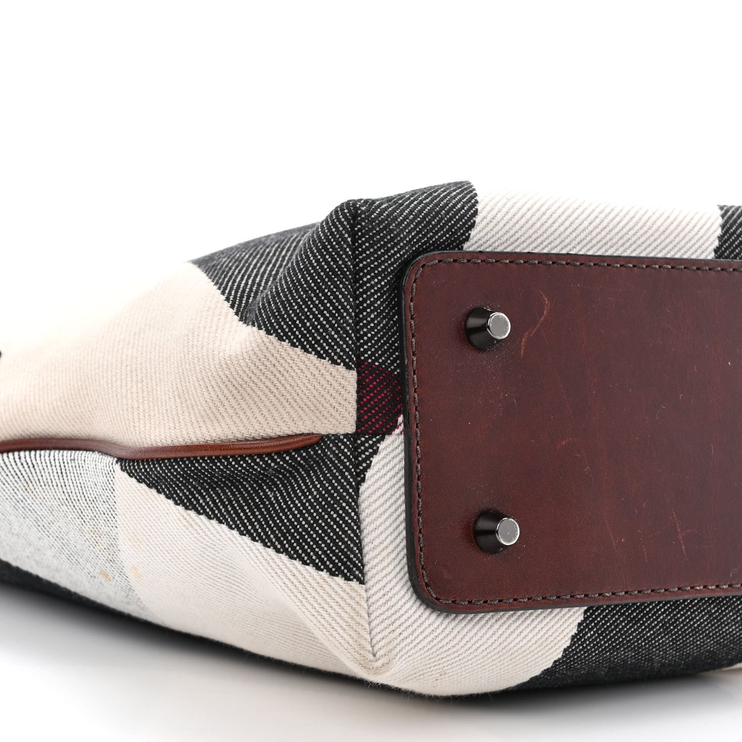 Burberry Canvas Mega Check Print Tote Beige 10 of 13