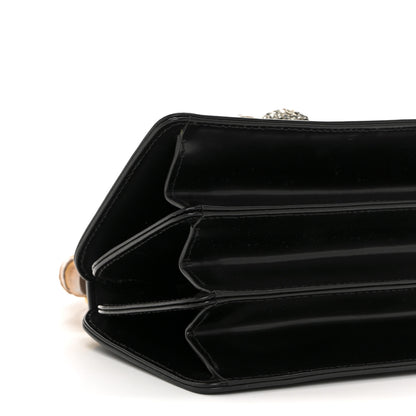 Gucci Calfskin Bamboo Mini Thiara Top Handle Bag Black 9 of 15