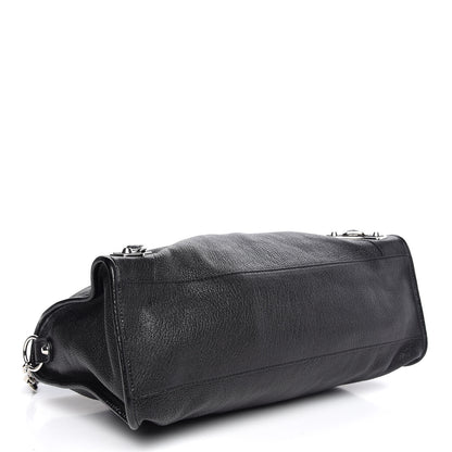 Balenciaga Chevre Silver Metallic Edge Hardware City Black 5 of 11