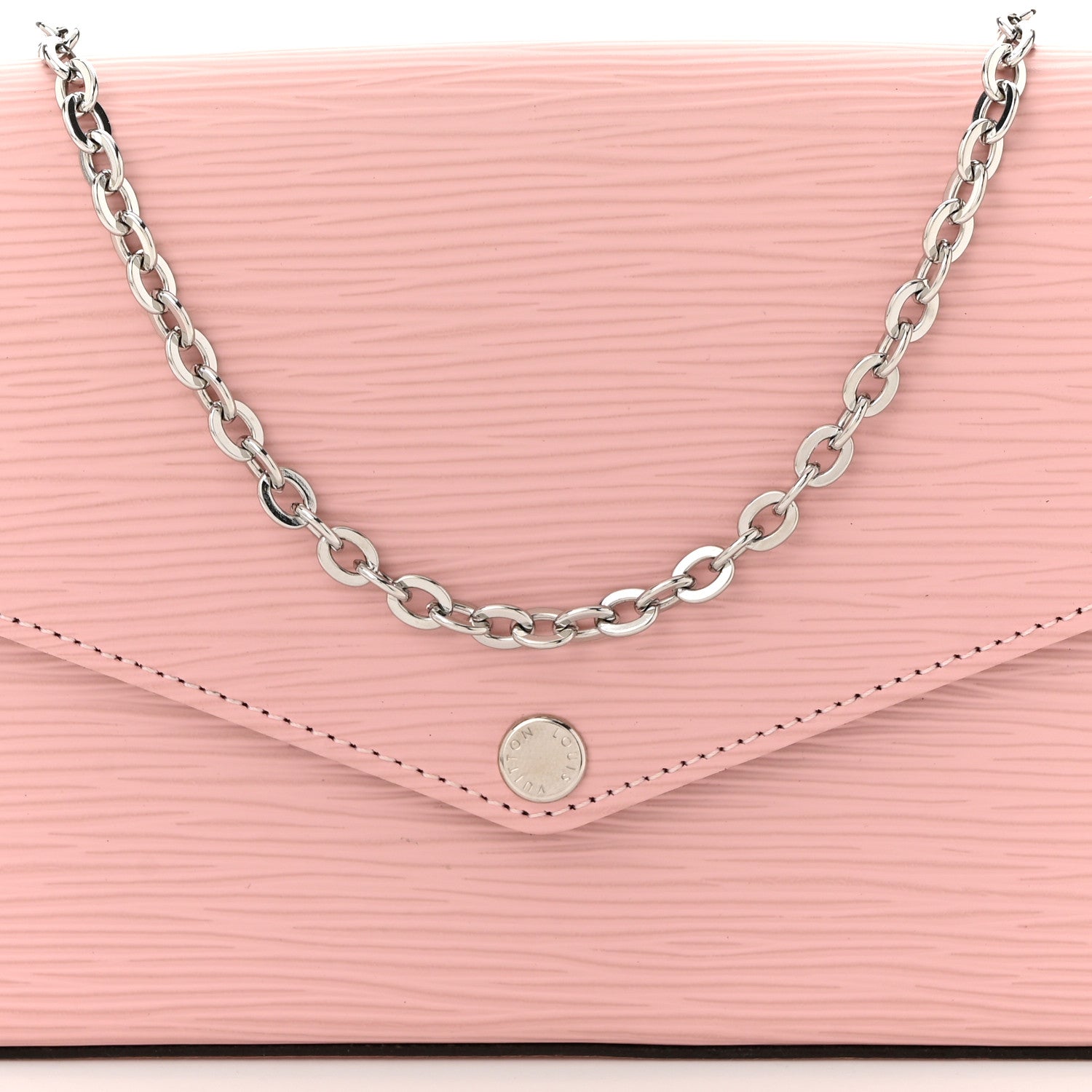 Louis Vuitton Epi Pochette Felicie Rose Ballerine 8 of 10