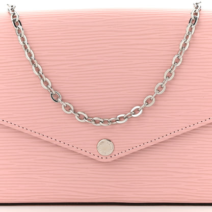 Louis Vuitton Epi Pochette Felicie Rose Ballerine 8 of 10